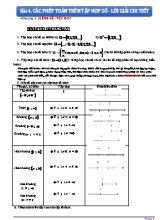 Bài tập Đại số Lớp 10 - Bài 4 Các phép toán trên tập hợp số (Có đáp án)
